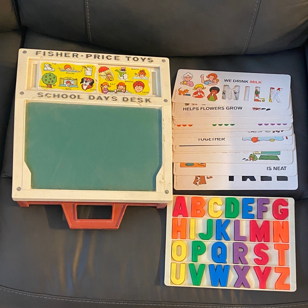 Vintage Fisher-Price School Days Desk Toy